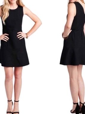 Vineyard Vines black fit & flare dress size 4 NWT